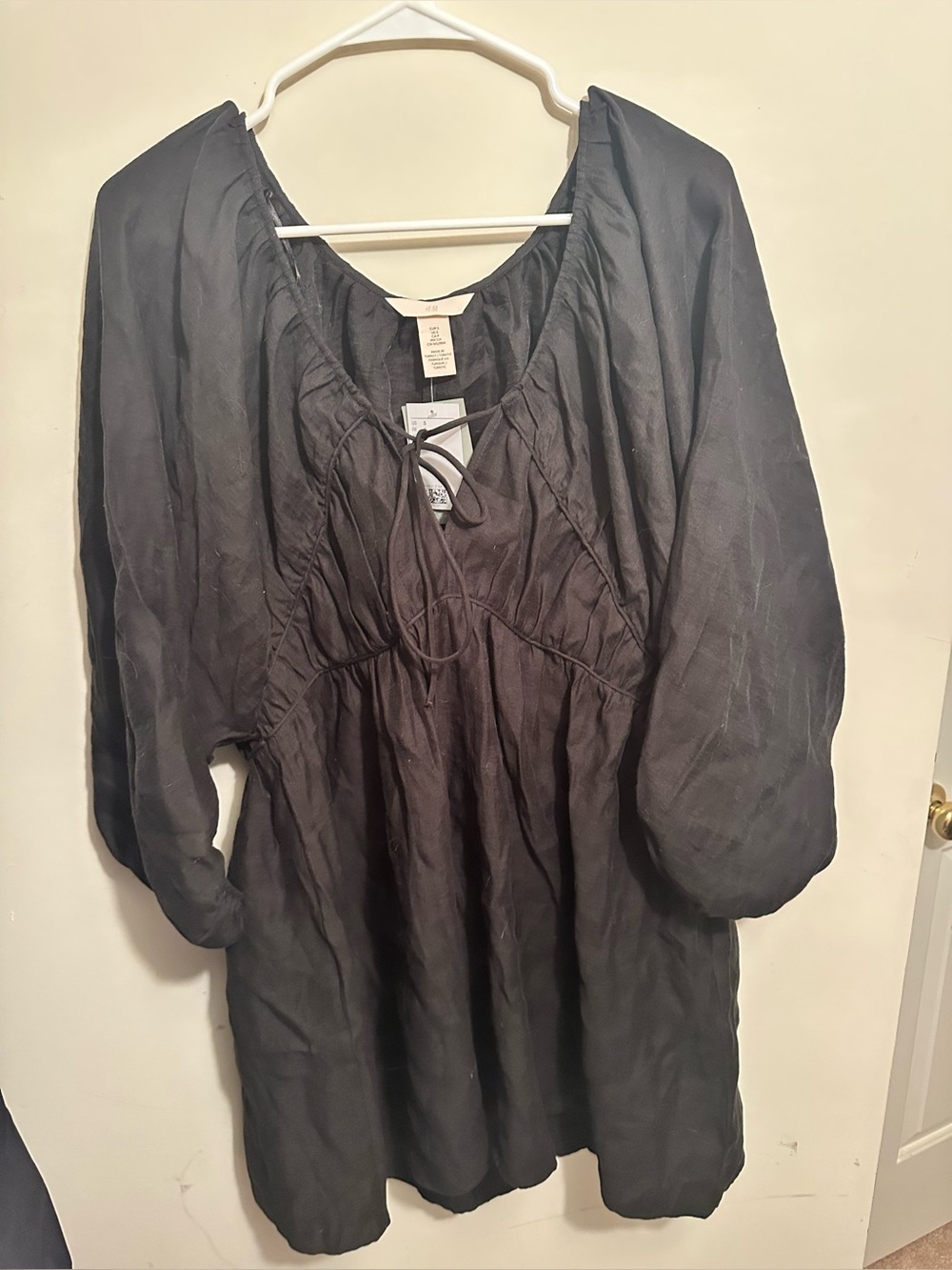 H&M black dress size small new with tags